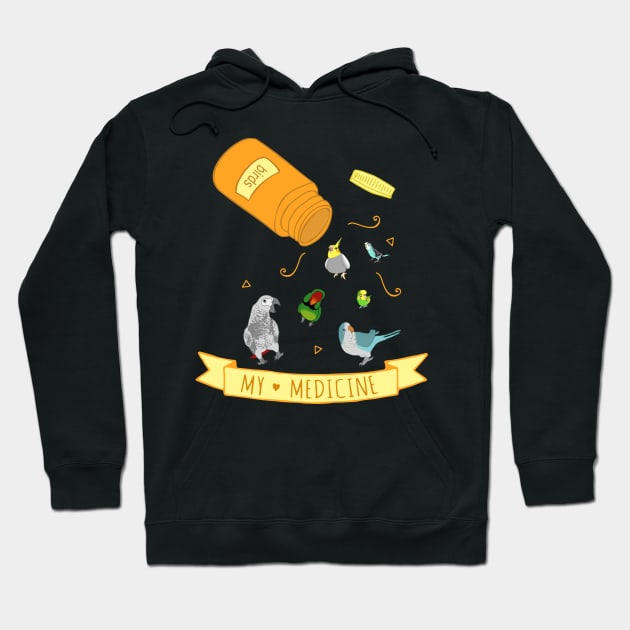 birds are my medicine Hoodie by FandomizedRose